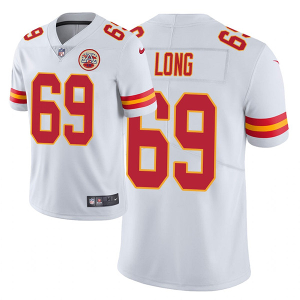 Men's Kansas City Chiefs #69 Kyle Long White NFL Limited Stitched Jersey